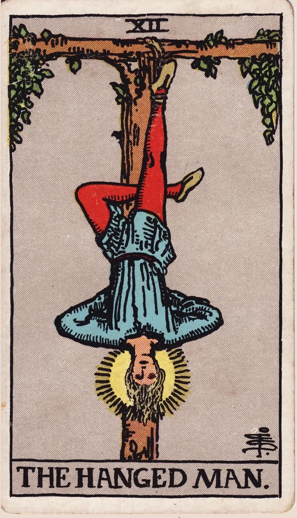 매달린 사람 (The Hanged Man) 타로 카드 이미지