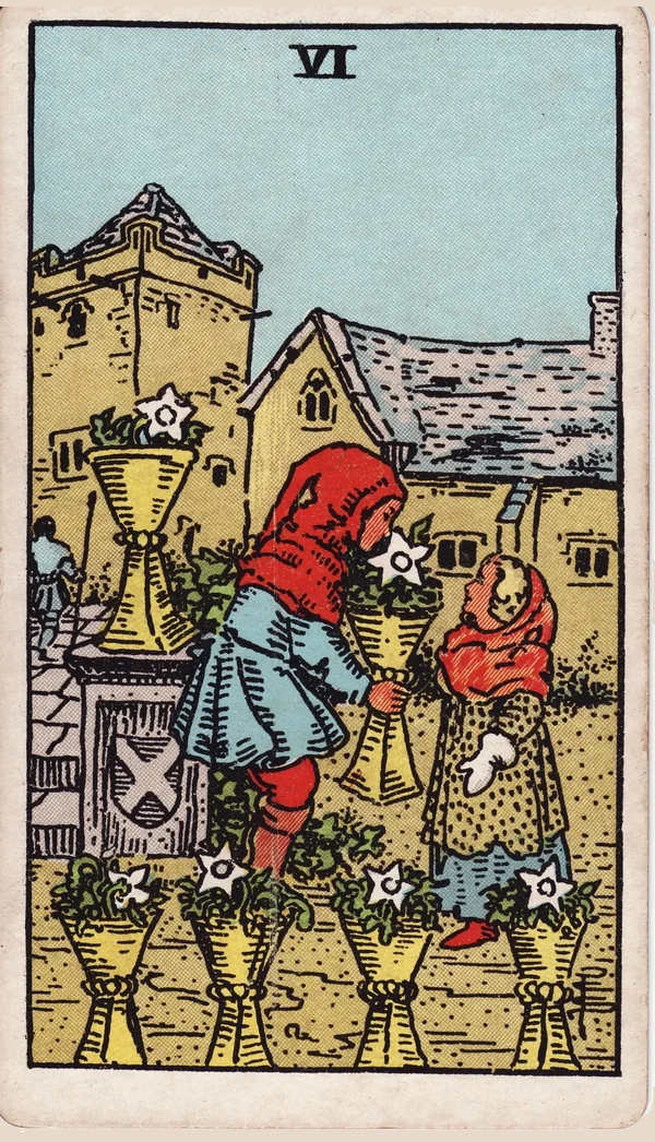 컵 6 (Six of Cups) 타로 카드 이미지