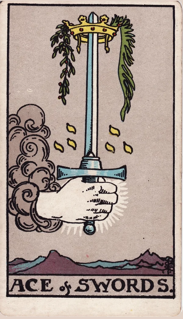 검 에이스 (Ace of Swords) 타로 카드 이미지